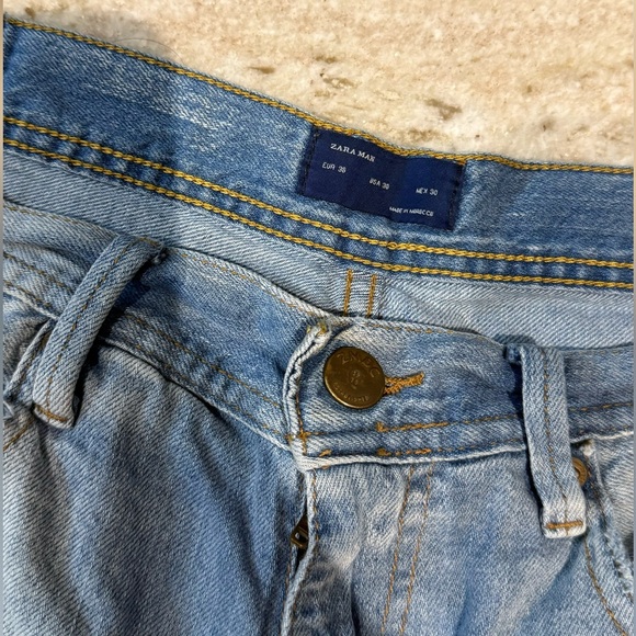 Zara Ripped Jean Shorts - Picture 4 of 7
